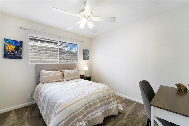 21848 Ute Way, Lake Forest, CA 92630 - bedroom featuring carpet, baseboards, and ceiling fan