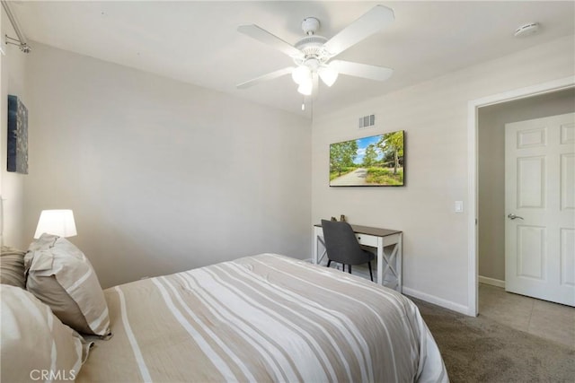 21848 Ute Way, Lake Forest, CA 92630 - carpeted bedroom with baseboards and a ceiling fan