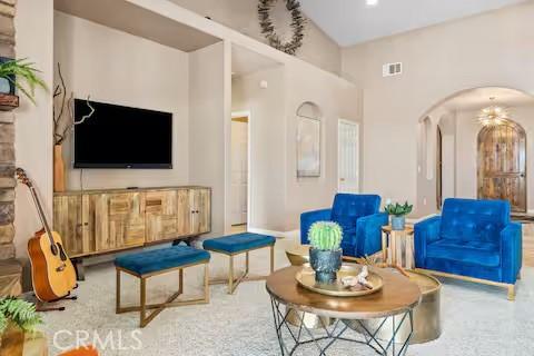 62398 Cope Ln, Joshua Tree, CA 92252 - common area with a towering ceiling