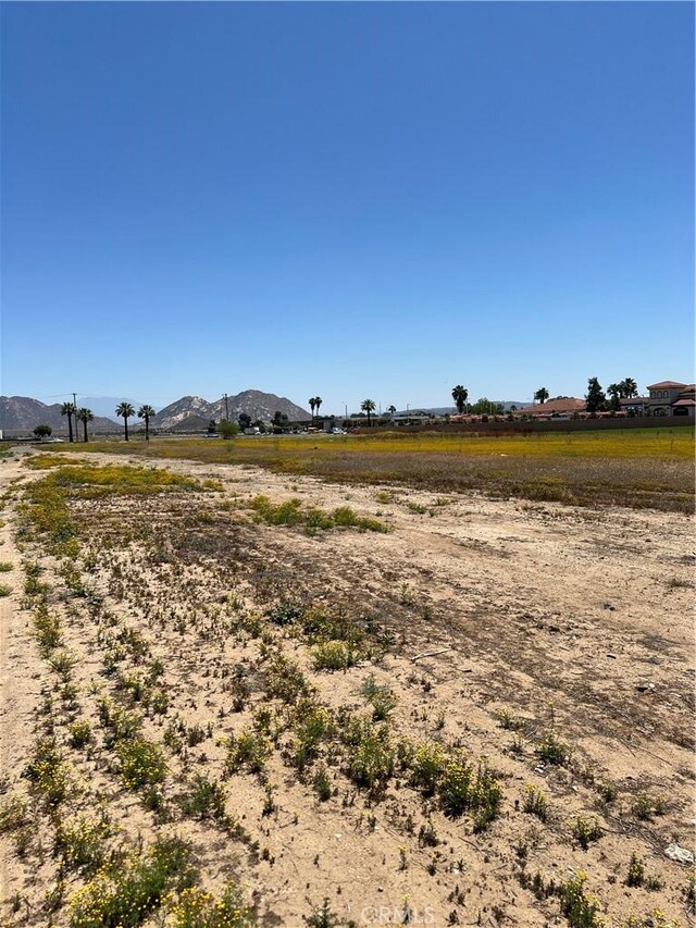 111 W Perry St, Perris, CA 92571 - view of yard with a view of countryside and a mountain view