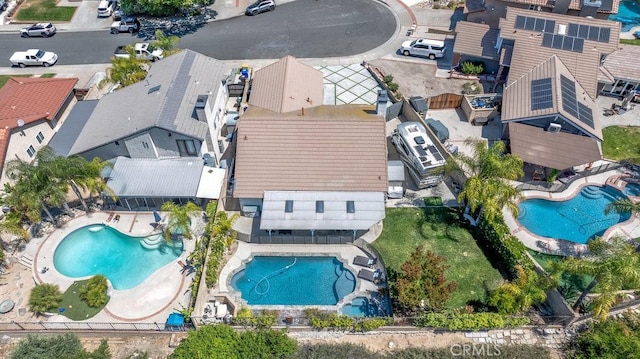 22206 Claibourne Ln, Saugus, CA 91350 - bird's eye view of a pool