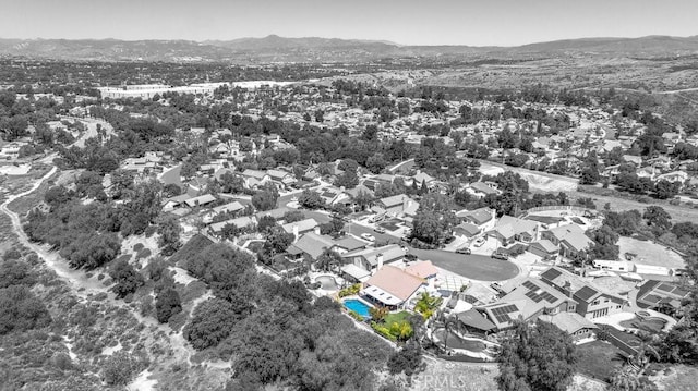 22206 Claibourne Ln, Saugus, CA 91350 - aerial perspective of suburban area featuring mountains