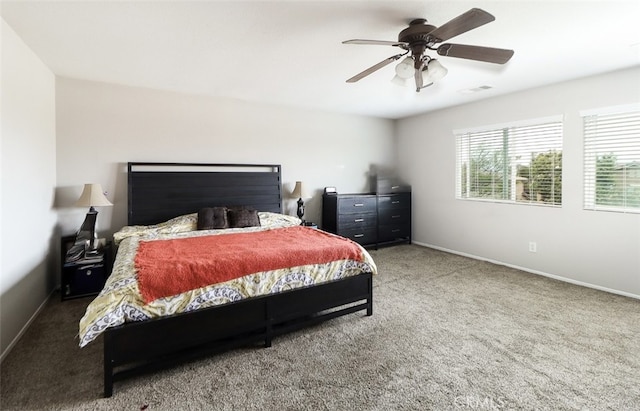 28926 Lavatera Ave, Murrieta, CA 92563 - bedroom with carpet flooring, baseboards, and ceiling fan