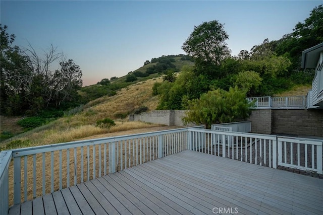 667 Hill St, San Luis Obispo, CA 93405 - view of deck at dusk