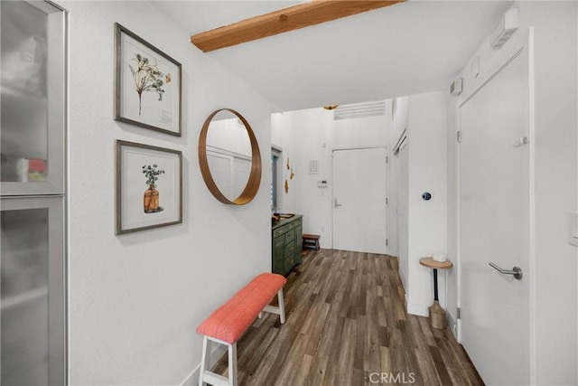 4215 Glencoe Ave Unit 103, Marina Del Rey, CA 90292 - hall featuring dark wood-style flooring