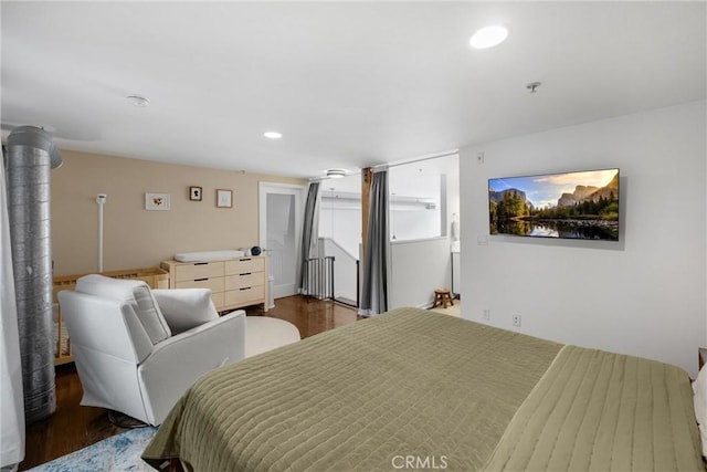 4215 Glencoe Ave Unit 103, Marina Del Rey, CA 90292 - bedroom featuring wood finished floors and recessed lighting