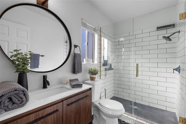 1914 Corinth Ave Unit 201, Los Angeles, CA 90025 - bathroom with toilet, a stall shower, and vanity