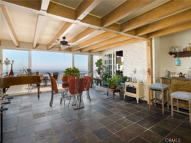 30040 Grandpoint Ln, Rancho Palos Verdes, CA 90275 - view of patio with a ceiling fan and outdoor dining area