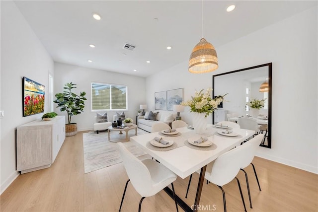 119 Zawn, Irvine, CA 92618 - dining space featuring light wood finished floors, recessed lighting, and baseboards