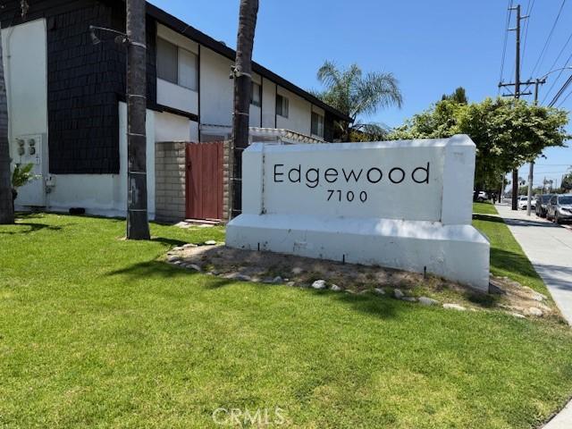 7100 Cerritos Ave Unit 112, Stanton, CA 90680 - community / neighborhood sign featuring a yard