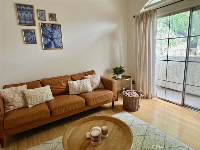 19950 Sherman Way Unit A, Winnetka, CA 91306 - living room with wood finished floors
