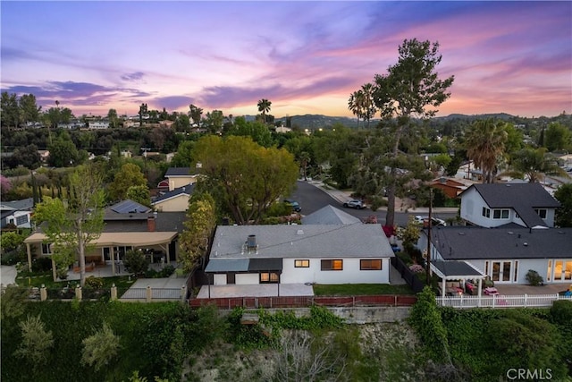6172 Dalecrest Ave, Woodland Hills, CA 91367 - aerial view at dusk of a residential view