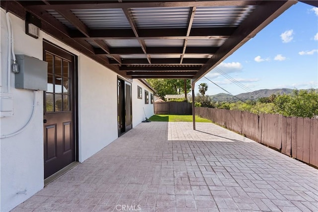 6172 Dalecrest Ave, Woodland Hills, CA 91367 - fenced backyard featuring a mountain view and a patio