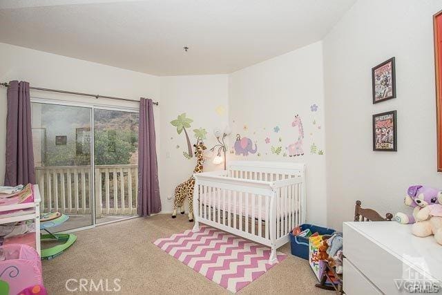 5805 Oak Bend Ln Unit 407, Oak Park, CA 91377 - carpeted bedroom with access to exterior