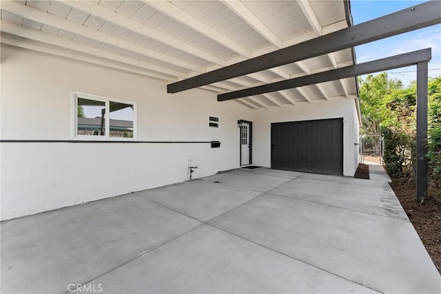 17924 E Kelby St, Covina, CA 91722 - view of patio / terrace featuring a garage and driveway
