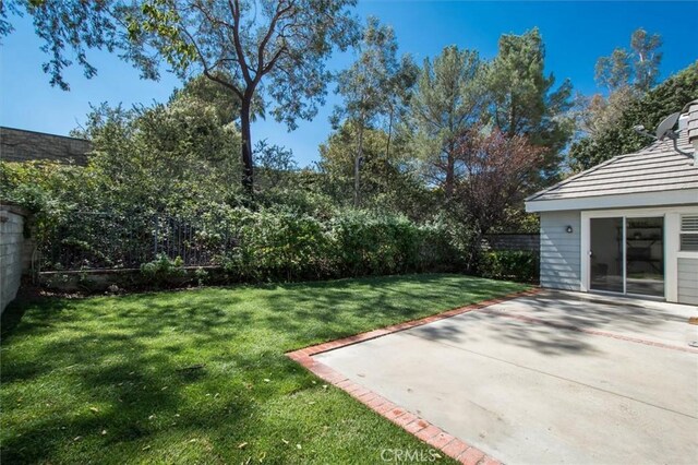 24148 Saint Moritz Dr, Valencia, CA 91355 - view of yard featuring a patio
