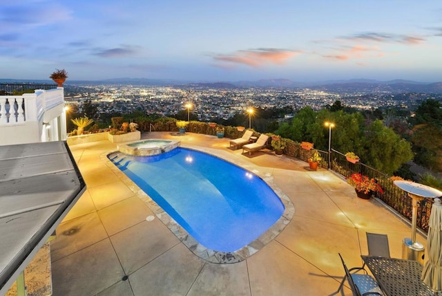 10310 Fuerte Dr, La Mesa, CA 91941 - view of swimming pool featuring a patio area and a pool with connected hot tub