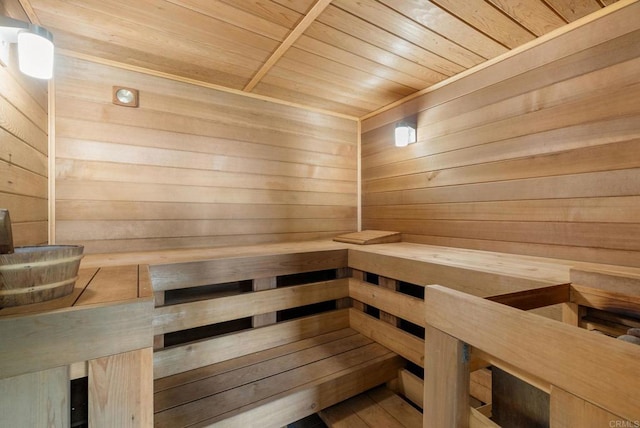 10310 Fuerte Dr, La Mesa, CA 91941 - relaxing sauna featuring wood ceiling and wooden walls