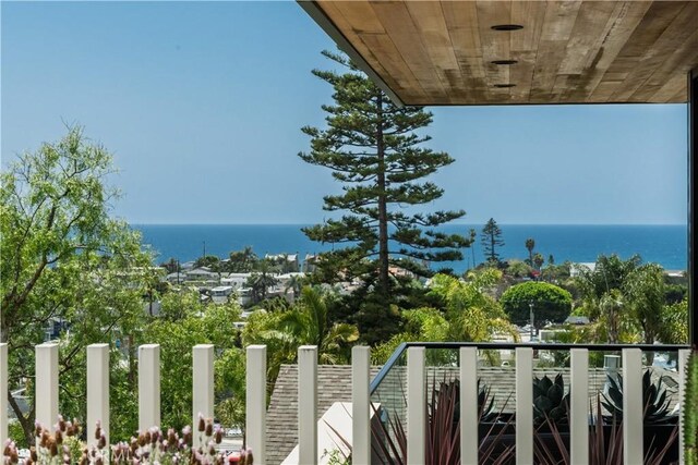 68 E F St, Encinitas, CA 92024 - balcony featuring a water view