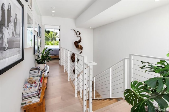 68 E F St, Encinitas, CA 92024 - stairway featuring recessed lighting