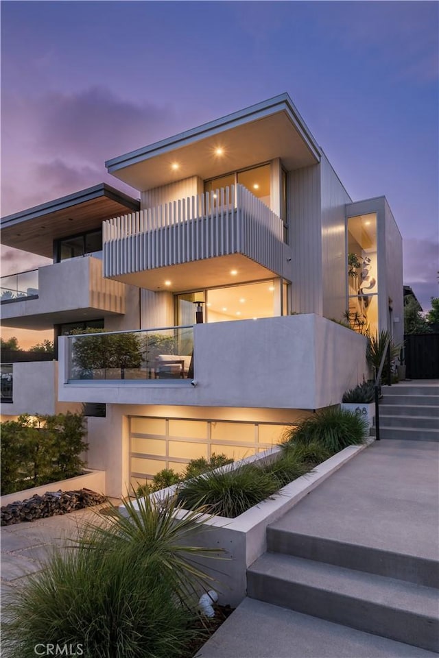 68 E F St, Encinitas, CA 92024 - contemporary house featuring a balcony