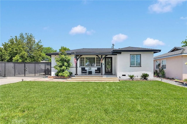 254 Piedmont Ave, Claremont, CA 91711 - view of front facade featuring a front yard, stucco siding, concrete driveway, and a gate