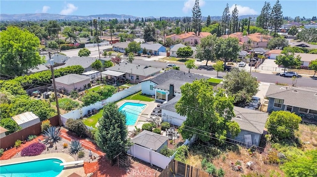 254 Piedmont Ave, Claremont, CA 91711 - aerial perspective of suburban area featuring a pool