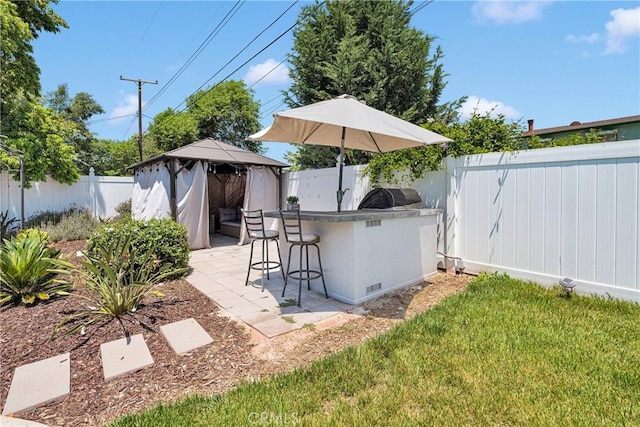 254 Piedmont Ave, Claremont, CA 91711 - fenced backyard featuring a gazebo and a patio area