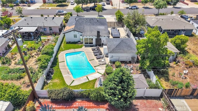 254 Piedmont Ave, Claremont, CA 91711 - aerial perspective of suburban area featuring a pool area