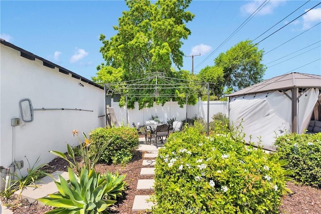 254 Piedmont Ave, Claremont, CA 91711 - fenced backyard featuring a gazebo and a patio area