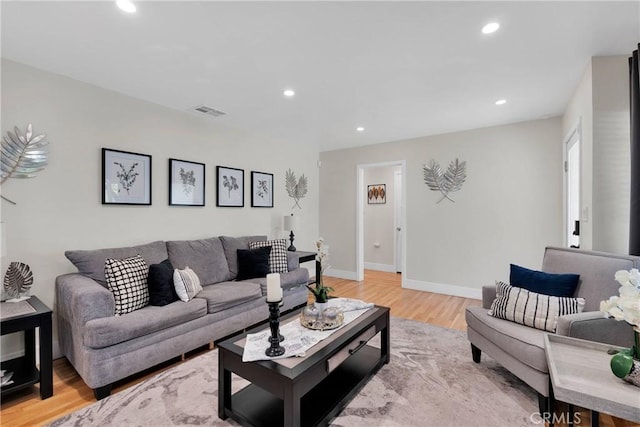 254 Piedmont Ave, Claremont, CA 91711 - living room with light wood-style flooring, recessed lighting, and baseboards
