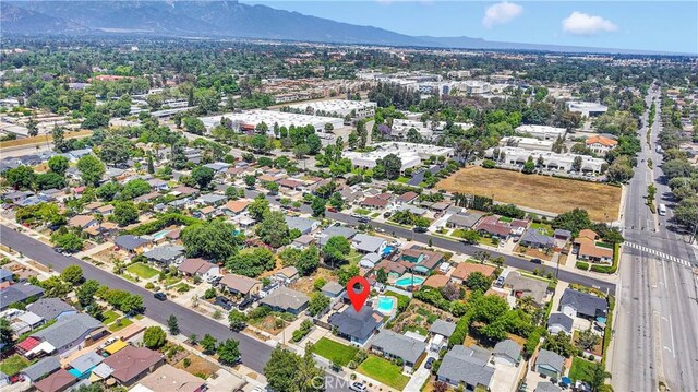 254 Piedmont Ave, Claremont, CA 91711 - aerial view of property's location featuring a mountainous background