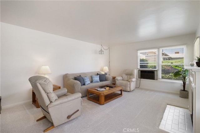 7933 Rhea Vista Dr, Whittier, CA 90602 - living room with carpet and baseboards
