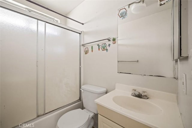 639 S 7th St, Grover Beach, CA 93433 - bathroom with vanity, toilet, and shower / bath combination with glass door