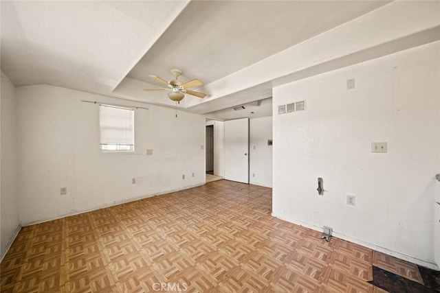 639 S 7th St, Grover Beach, CA 93433 - unfurnished room with ceiling fan and a tray ceiling
