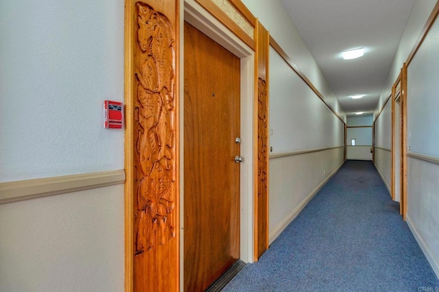8328 Regents Rd Unit 1D, San Diego, CA 92122 - hallway featuring carpet flooring