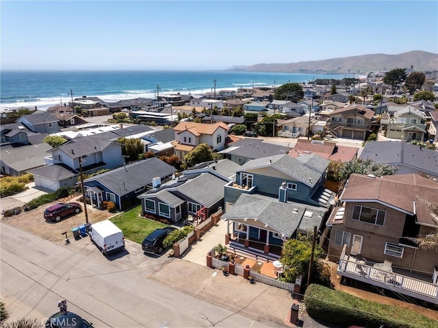 41 19th St, Cayucos, CA 93430 - aerial perspective of suburban area featuring a water and mountain view