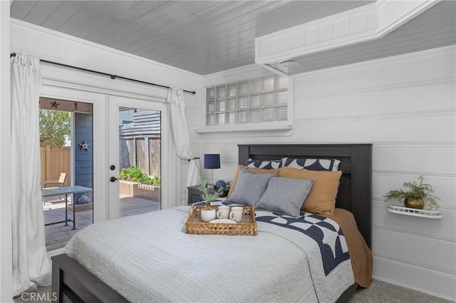 41 19th St, Cayucos, CA 93430 - carpeted bedroom with access to exterior and french doors
