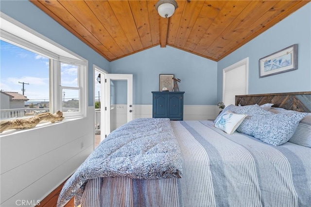 41 19th St, Cayucos, CA 93430 - bedroom featuring wooden ceiling
