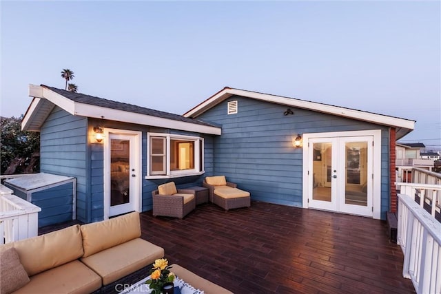 41 19th St, Cayucos, CA 93430 - deck with french doors and an outdoor living space