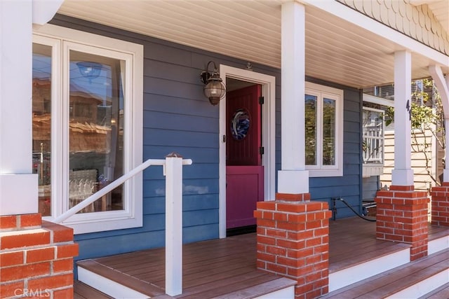 41 19th St, Cayucos, CA 93430 - doorway to property featuring covered porch
