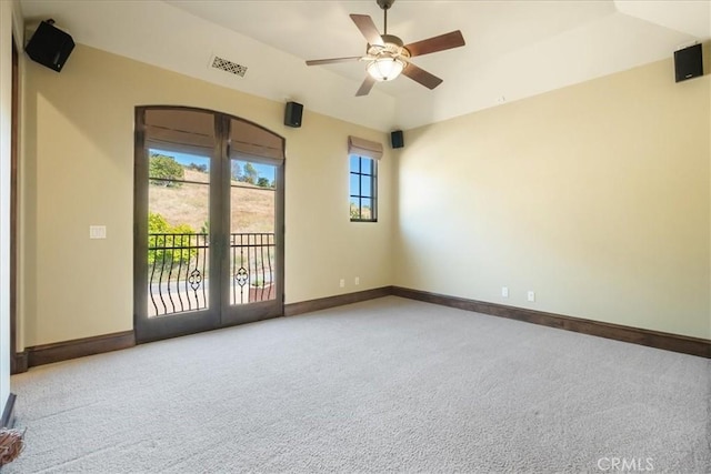 1470 Via Chaparral, Fallbrook, CA 92028 - unfurnished room featuring carpet, ceiling fan, and baseboards