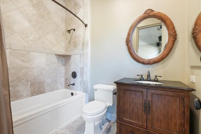 1470 Via Chaparral, Fallbrook, CA 92028 - bathroom with bathtub / shower combination, vanity, and toilet