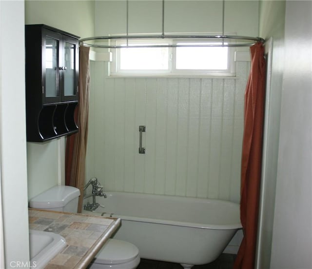 956 E Bastanchury Rd, Placentia, CA 92870 - bathroom with toilet, shower / tub combo with curtain, plenty of natural light, and vanity