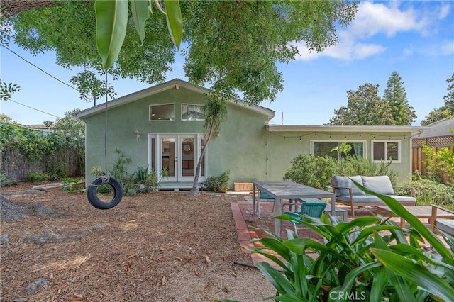 8521 Ranchito Ave, Panorama City, CA 91402 - view of front of property featuring french doors, stucco siding, and a patio area