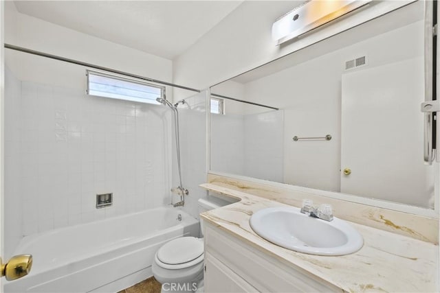 19627 Goldstream Way, Newhall, CA 91321 - full bathroom featuring vanity, toilet, and  shower combination