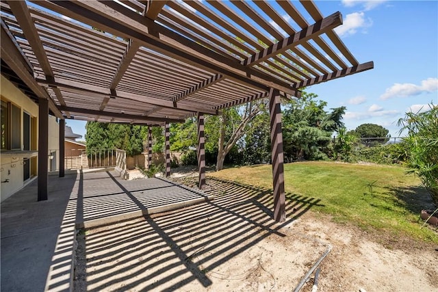 19627 Goldstream Way, Newhall, CA 91321 - view of patio featuring a pergola