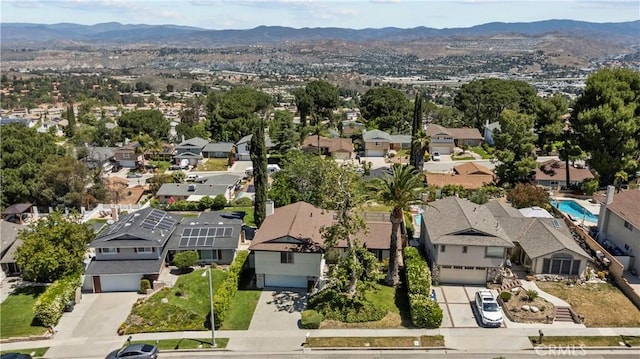 19627 Goldstream Way, Newhall, CA 91321 - aerial view of residential area with a mountainous background
