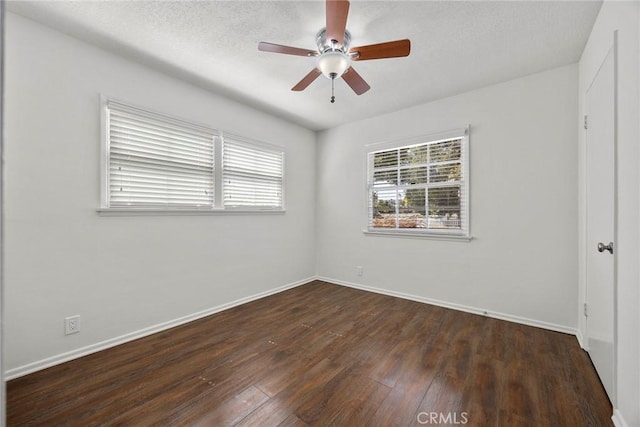 1418 E Wilshire Ave, Fullerton, CA 92831 - unfurnished room with wood finished floors, ceiling fan, and baseboards
