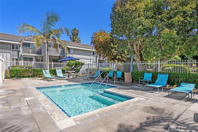 17152 Pacific Coast Unit 19, Huntington Beach, CA 92649 - view of pool with a patio area and a pool